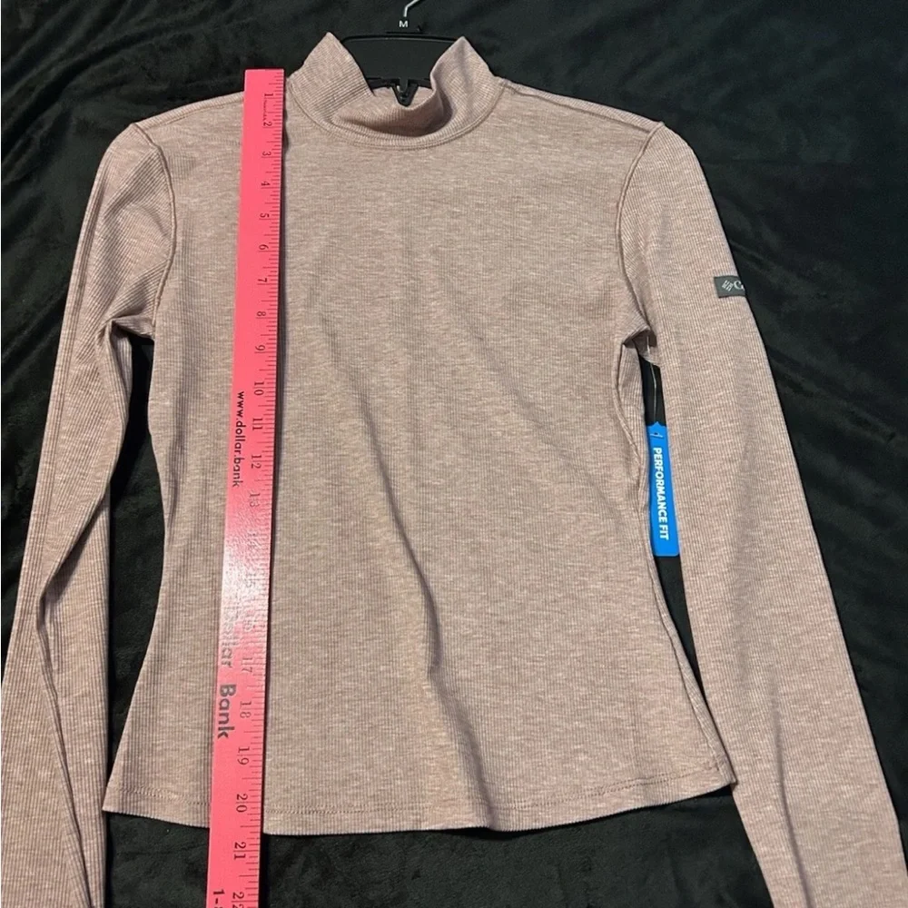 Women's Columbia Amberview Performance Fit Omni-Shade Mock Turtleneck Shirt XS - Picture 4 of 9